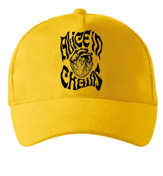 Кепка Alice in Chains heart Солнечно желтый фото