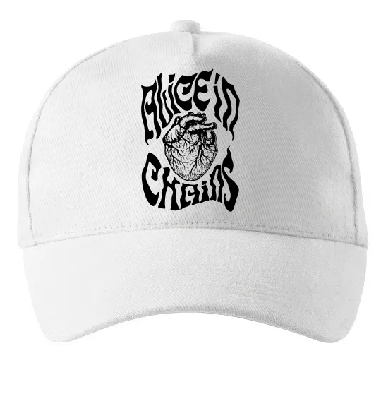 Кепка Alice in Chains heart Белый фото