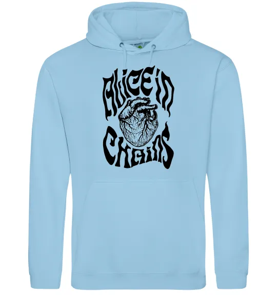Чоловіча толстовка (худі) Alice in Chains heart Блакитний фото