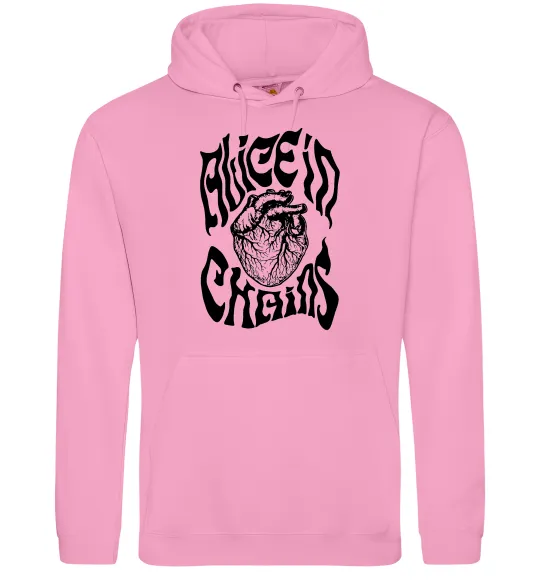 Женская толстовка (худи) Alice in Chains heart Розовый фото