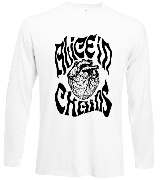 Лонгслив Alice in Chains heart Белый фото
