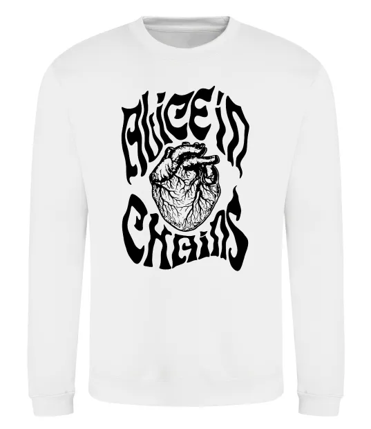 Свитшот Alice in Chains heart Белый фото