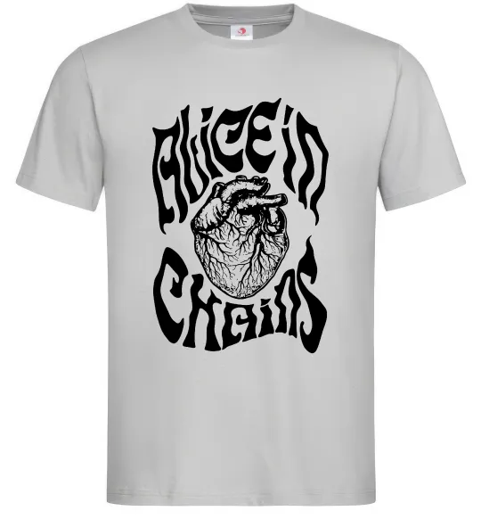 Чоловіча футболка Alice in Chains heart Сірий фото