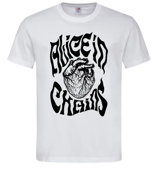 Чоловіча футболка Alice in Chains heart Білий фото