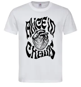 Чоловіча футболка Alice in Chains heart Білий фото