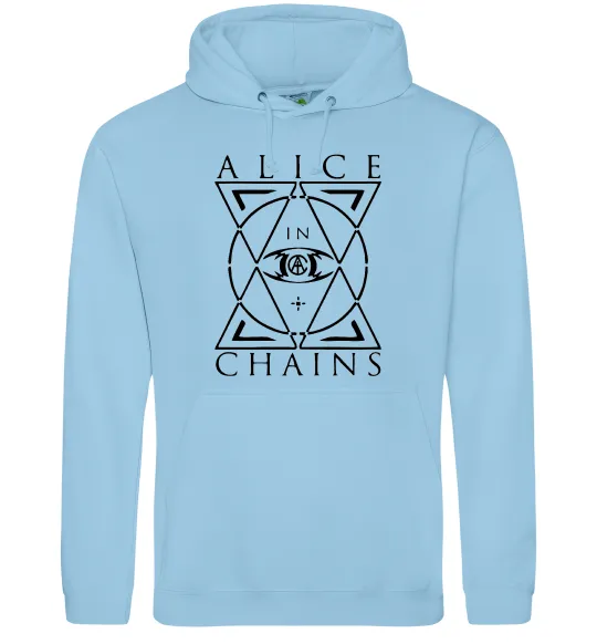 Чоловіча толстовка (худі) Alice in Chains eye Блакитний фото