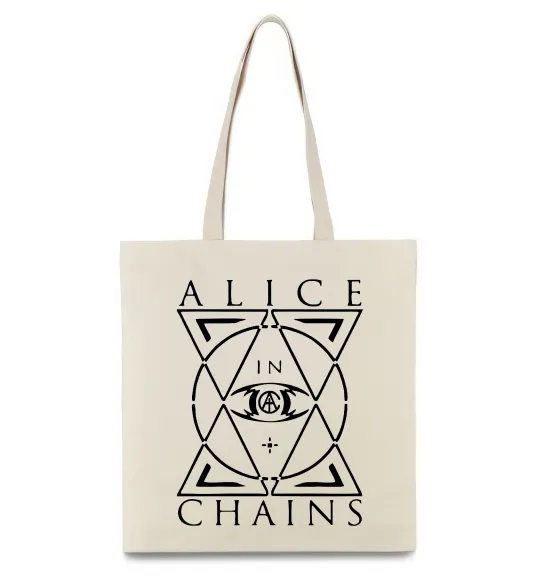 Еко-сумка Alice in Chains eye Бежевий фото