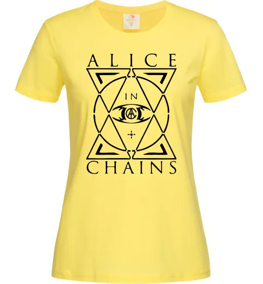 Жіноча футболка Alice in Chains eye Лимонний фото