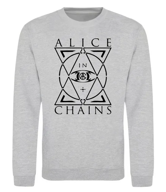 Світшот Alice in Chains eye Сірий меланж фото