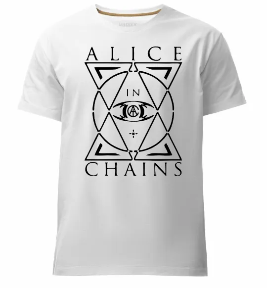 Чоловіча преміум футболка Alice in Chains eye Білий фото