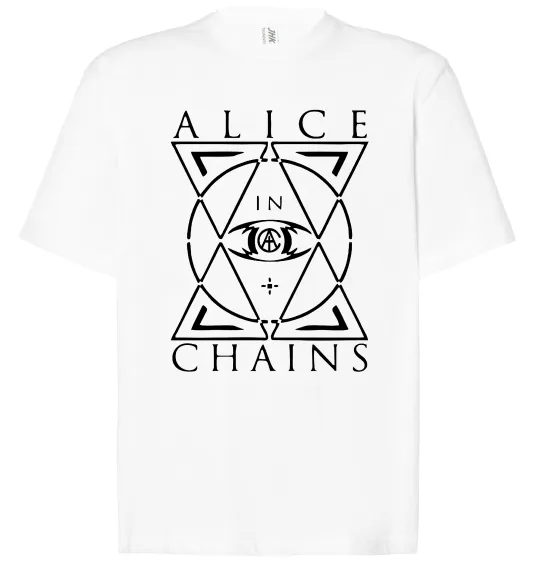 Футболка Оверсайз Alice in Chains eye Білий фото