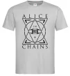 Мужская футболка Alice in Chains eye Серый Мужская футболка Alice in Chains eye Серый фото