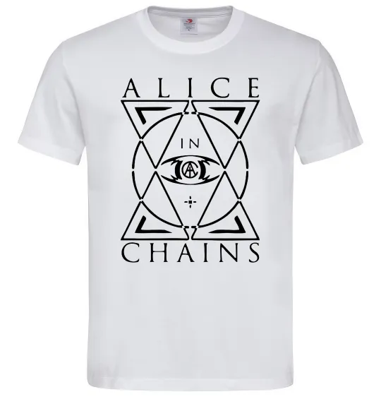 Мужская футболка Alice in Chains eye Белый фото