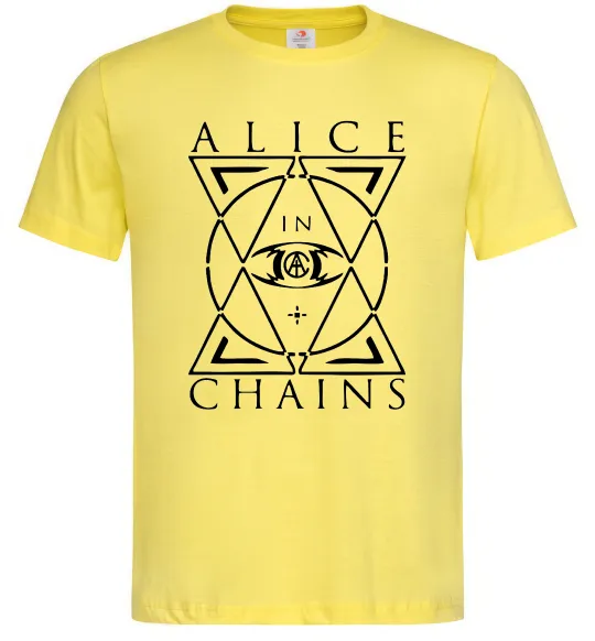 Мужская футболка Alice in Chains eye Лимонный фото