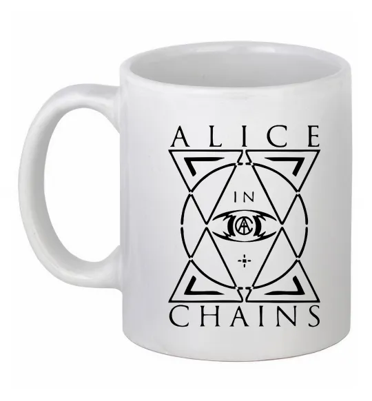 Чашка керамическая Alice in Chains eye Белый фото