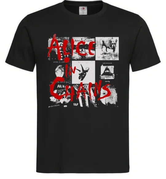 Чоловіча футболка Alice in Chains albums Чорний фото