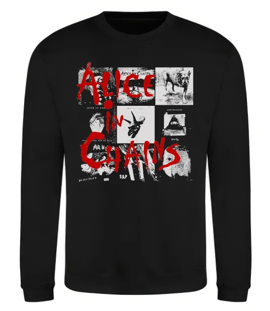 Світшот Alice in Chains albums Чорний фото