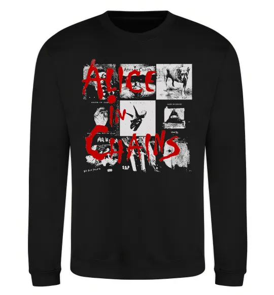 Світшот Alice in Chains albums Чорний фото
