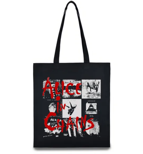 Еко-сумка Alice in Chains albums Чорний фото