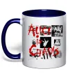 Чашка з кольоровою ручкою Alice in Chains albums Глибокий темно-синій Чашка з кольоровою ручкою Alice in Chains albums Глибокий темно-синій фото
