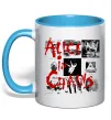 Чашка з кольоровою ручкою Alice in Chains albums Блакитний Чашка з кольоровою ручкою Alice in Chains albums Блакитний фото