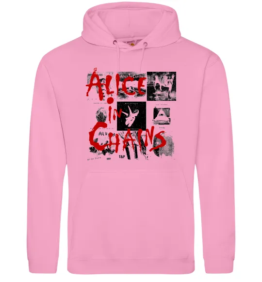 Мужская толстовка (худи) Alice in Chains albums Розовый фото
