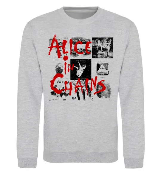 Світшот Alice in Chains albums Сірий меланж фото
