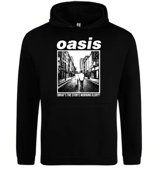 Мужская толстовка (худи) Oasis What`s the story Черный фото