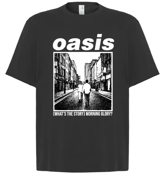 Футболка Оверсайз Oasis What`s the story Чорний фото