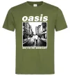 Мужская футболка Oasis What`s the story Оливковый фото