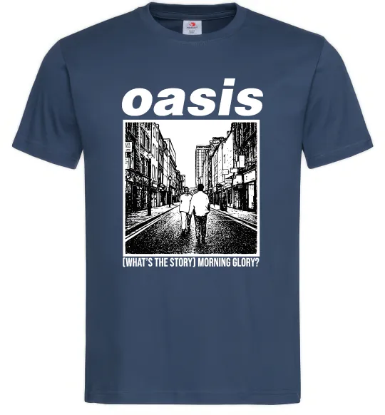 Мужская футболка Oasis What`s the story Темно-синий фото