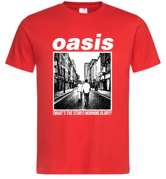 Мужская футболка Oasis What`s the story Красный фото
