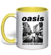 Чашка з кольоровою ручкою Oasis What`s the story Сонячно жовтий фото