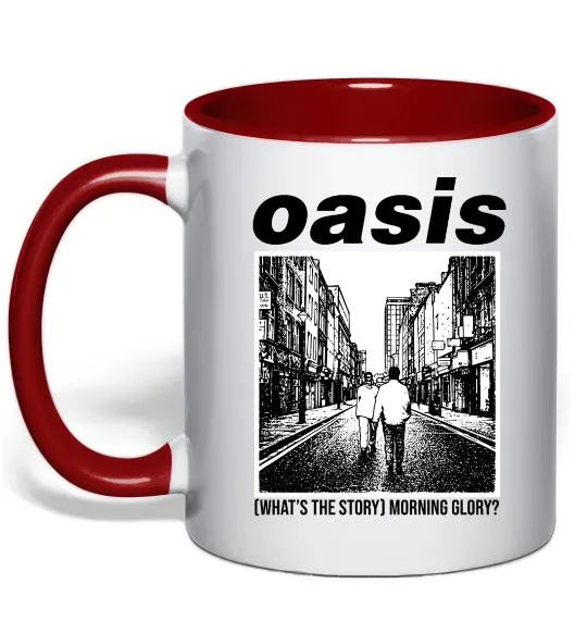 Чашка з кольоровою ручкою Oasis What`s the story Червоний фото