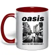 Чашка з кольоровою ручкою Oasis What`s the story Червоний фото