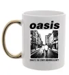 Чашка з кольоровою ручкою Oasis What`s the story Золото фото