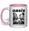 Чашка з кольоровою ручкою Oasis What`s the story Ніжно рожевий фото