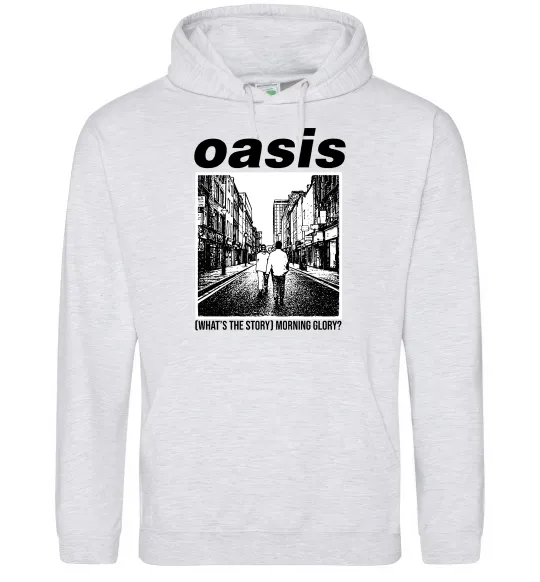 Жіноча толстовка (худі) Oasis What`s the story Сірий меланж фото