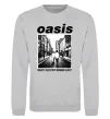 Свитшот Oasis What`s the story Серый меланж фото