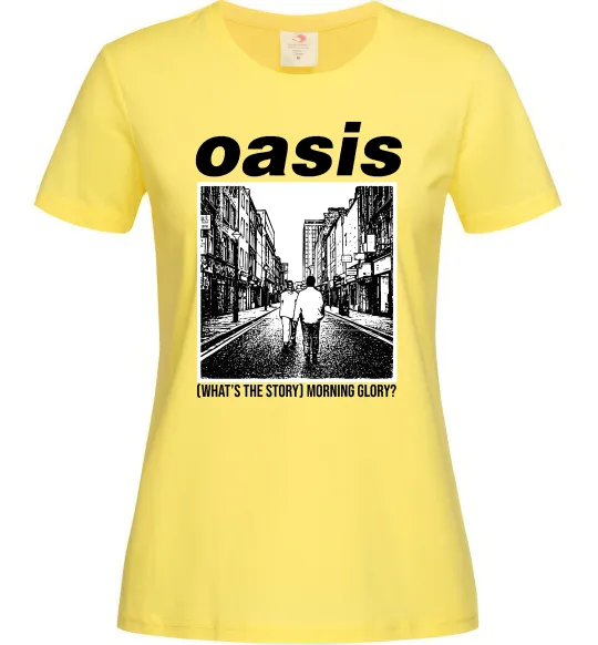 Жіноча футболка Oasis What`s the story Лимонний фото