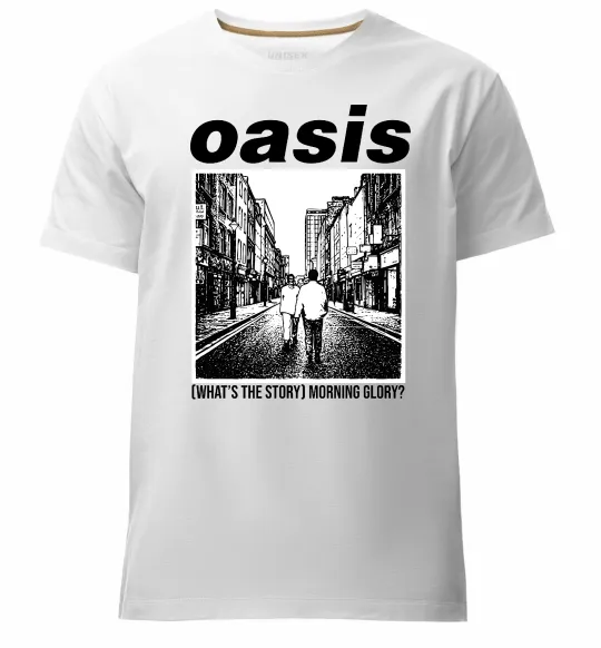 Мужская премиум футболка Oasis What`s the story Белый фото