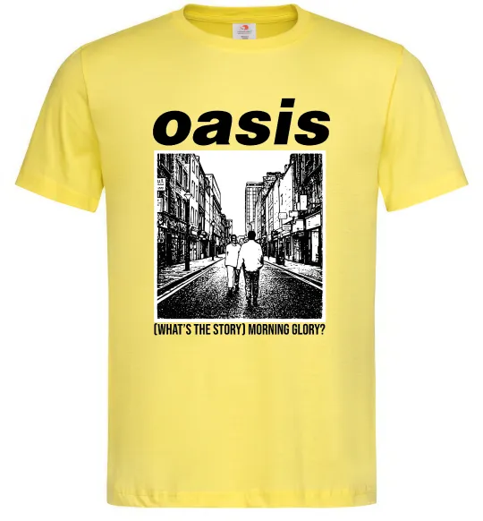 Мужская футболка Oasis What`s the story Лимонный фото