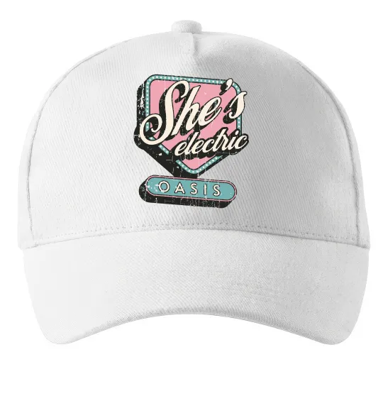 Кепка Oasis she`s electric Белый фото