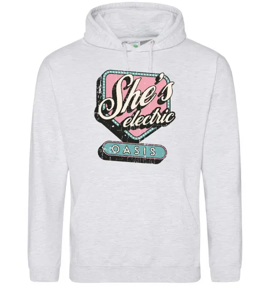 Жіноча толстовка (худі) Oasis she`s electric Сірий меланж фото