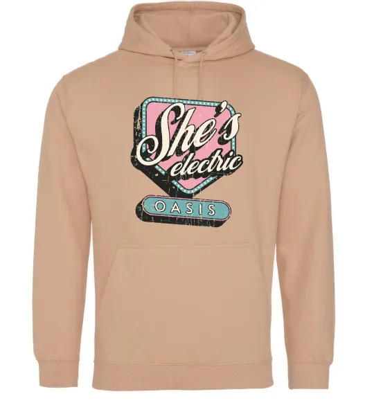 Жіноча толстовка (худі) Oasis she`s electric Пісочний фото