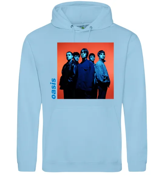 Мужская толстовка (худи) Oasis photo Голубой фото
