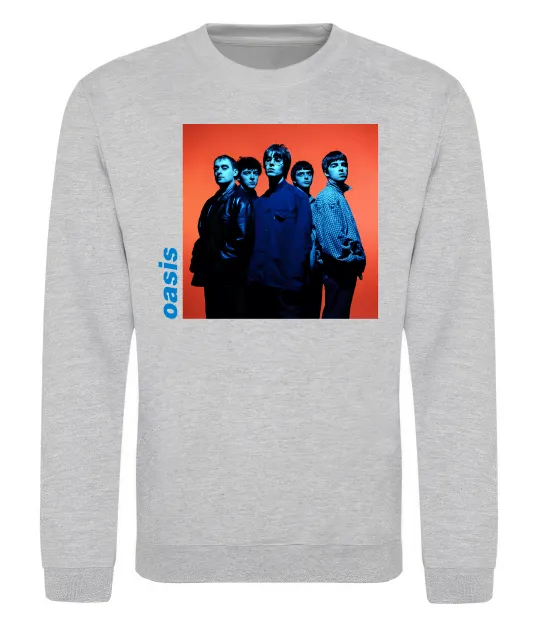 Свитшот Oasis photo Серый меланж фото