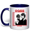 Чашка с цветной ручкой Oasis on tour Глубокий темно-синий фото