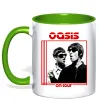 Чашка с цветной ручкой Oasis on tour Зеленый фото
