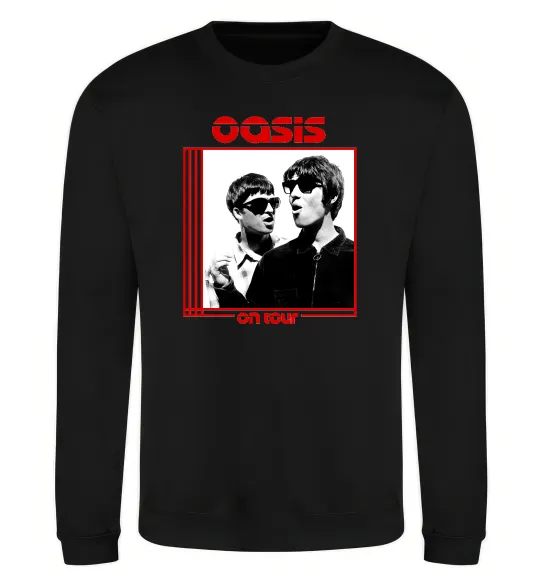 Свитшот Oasis on tour Черный фото